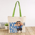 Cartoon customized shopping tote bag with handle